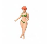 Baoblaze Figure Figurina Donna Spiaggia Dettaglio Dipinto a Mano Pose Multiple Stile Estivo Adatto per Scena Estiva Miniatura Esposizione, Bikini Con Mano Destra Aperta E Piedi Incrociati