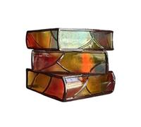 Baoblaze Fioriera Decorativa a Forma di Libro, Unica Fioriera in Resina a Forma di Libro, Vaso di Fiori con Libri Impilati per Lettori Domestici, Decorazioni P, 3 Strati