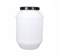 Baoblaze Fusto con Coperchio per Alimenti | Resistente, Contenitore in Plastica Alimentare con Pareti Spesse, Riciclabile, per Ripostiglio, Officina, 60L, Bianco