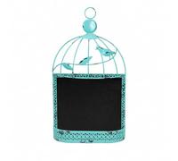 Baoblaze Gabbietta Decorativa con Lavagna Dipinto a Mano Lavagna Nera Parete in Ferro Vintage Decorazione da Parete per Ingresso, caffè,
