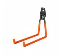 Baoblaze Gancio da Parete Pesante Gancio Garage Supporto Acciaio Portautensili Appendiattrezzi con Pvc Antiscivolo Portata 60kg per Oggetti Ingombranti Come, Arancione, Gancio Quadrato Grande