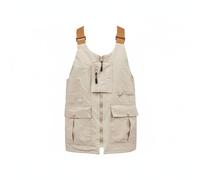 Baoblaze Gilè Trasformabile Casuale Pettorina Multiscomparto Zaino Spalla Borsa Tracolla in Poliestere Leggero con Tasche Organizzate Adatto a Pesca Hiking Turismo Uso Urbano, Kaki, S