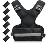Baoblaze Gilet Lestato Riflettente Bodybuilding Running Esercizio Cardio Regolabile Tasche Lest Comfort Traspirante Adatto a Guaina Uscite