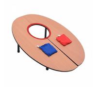 Baoblaze Gioco di Lancio per Bambini Set di Sacchetti Tabellone con Fori E Anelli Gioco da Lancio Attività Motoria Materiale Legno Plastica Sabbia Quarzo