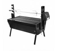 Baoblaze Girarrosto da Esterno Barbecue Griglia Spiedo con Graticola Superiore E Spiedo Motorizzato Alimentazione 220V O D Adatto per Campeggio Picnic Giardino