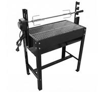 Baoblaze Girarrosto da Esterno Barbecue Griglia Spiedo con Graticola Superiore E Spiedo Motorizzato Alimentazione 220V O D Adatto per Campeggio Picnic Giardino
