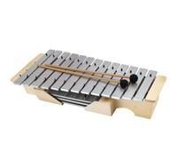 Baoblaze Glockenspiel per Bambini Metallofono Xilofono Strumento a Percussione con Elementi in Alluminio di Risonanza in Legno con Bacchette Adatto per Educazione Musicale Pratica Sul Banco