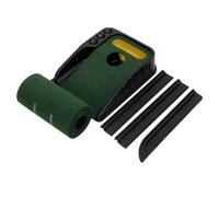 Baoblaze Golf Putting Tappetino Putt Pratica Interna Materiale Flanella Plastica Ritorno Sfera Marcature Chiare Base Solida Antiscivolo Adatto Training, Giallo