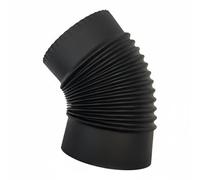 Baoblaze Gomito Acciaio Acciaio Inox 304 Gomito Canna Curva 45 Gradi Struttura Spessa Protezione Antiruggine Facile Montaggio Adatto per Case Camini Stufe Caldaie Cucina Campeggio, 16cm