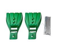 Baoblaze Grandi Palette per Foglie, raccogli Foglie, Versatile rastrello Manuale per Giardino, rastrello per Foglie con Artiglio per la rimozione del Giardino, 2 Pezzi con Asta