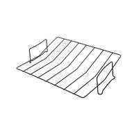 Baoblaze Griglia per arrostire Il, griglia per Barbecue da Esterno, Facile da Usare, Supporto Portatile per per Picnic, Barbecue Domestico, Style a