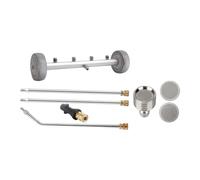 Baoblaze Idropulitrice per la Pulizia del sottoscocca con prolunghe da 1/4 di Pollice, Scopa ad Acqua Professionale Adatta all'autolavaggio, Ruota Grigia