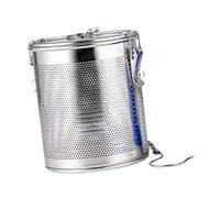 Baoblaze Infusore a sfera in rete per tè, filtro per zuppa a maglia fine, accessorio portatile per porta spezie con catena per ristoranti, casa, 12x12 Cm