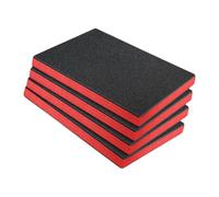 Baoblaze Inserti in schiuma della cassetta degli attrezzi da 4 pezzi, fogli di schiuma per utensili in polietilene fodera per attrezzi per attrezzi non slip, 40 Cm X 33 Cm X 5 Cm