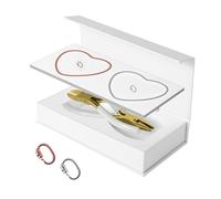 Baoblaze Kit di Braccialetti permanenti da 2 Pezzi di Braccialetti di Braccialetti a Mano bloccato Kit per la Produzione di Braccialetti Fai -da -Te per, 1 Argento 1 Oro Rosa