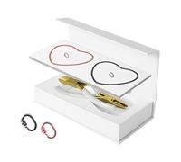 Baoblaze Kit di Braccialetti permanenti da 2 Pezzi di Braccialetti di Braccialetti a Mano bloccato Kit per la Produzione di Braccialetti Fai -da -Te per, 1 Nero 1 Oro Rosa
