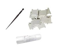 Baoblaze Kit per Ricamo Strumenti per Ricamo Carta Solubile Filo Interdentale Bobine Guida Al Cucito