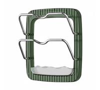Baoblaze Kitchen Shelf Supporto da Parete Portacoperchi E Taglieri Portautensili Verticale in E Alluminio Adesivo Forte Senza Fori Vassoio Raccogligocce Adatto, Verde, Vetro+Asta Argento