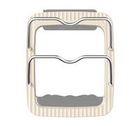 Baoblaze Kitchen Shelf Supporto da Parete Portacoperchi E Taglieri Portautensili Verticale in E Alluminio Adesivo Forte Senza Fori Vassoio Raccogligocce Adatto, Bianco Crema, Asta Argento