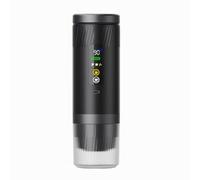 Baoblaze Macchina da Semiautomatica con Pompa Funzionamento Semiautomatico Semplice Caffettiera Compatta Verticale per Spazi Piccoli, Campeggio, Nero Argento