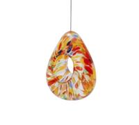 Baoblaze Mangiatoia per Uccelli da Esterno in Vetro Colorato con Forma Apertura Circolare Generosa per Nutrire Uccellini in Sicuro Adatta per Cortile Portico