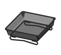 Baoblaze Mangiatoia per Uccelli da Terra Vassoio Piattaforma di Alimentazione Supporto Robusto in Struttura a Rete Adatta per Giardino Cortile E Terr, Nero