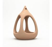Baoblaze Mangiatoia per Uccelli Mangiatoia Sospesa Mangiatoia da Esterno Mangiatoia da Terrazza Design a Goccia con Posatoio Incorporato Facile da Appendere, Array, Beige