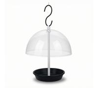 Baoblaze Mangiatoia per Uccelli Mangiatoia Sospesa Vassoio Cupola Protettiva Copertura Parapioggia Installazione Rapida Struttura Leggera Facile da Pulire Adatta per Giardino Patio Balcone Parco