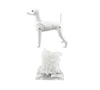 Baoblaze Manichino Toelettatura Cane Addestramento Modello Cane Pratica Cane Dettagli Realistici Collo Lungo Testa Tonda Coda per Allenare, style to 3