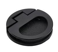 Baoblaze Maniglia a incasso ad anello, rotonda, 44 mm, facile da installare, versatile per cassetti, armadietti tatami scorrevoli, Nero