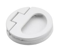 Baoblaze Maniglia a incasso ad anello, rotonda, 44 mm, facile da installare, versatile per cassetti, armadietti tatami scorrevoli, Bianco