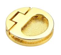 Baoblaze Maniglia a incasso ad anello, rotonda, 44 mm, facile da installare, versatile per cassetti, armadietti tatami scorrevoli, Oro