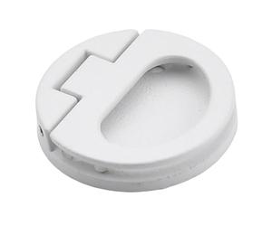 Baoblaze Maniglia a incasso ad anello, rotonda, 44 mm, facile da installare, versatile per cassetti, armadietti tatami scorrevoli, Bianco