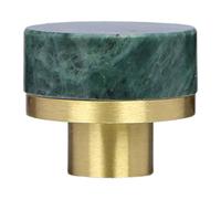 Baoblaze Maniglia per cassetto in marmo ottone, maniglia per mobiletto del vino, ferramenta per mobili, pomello per armadio, pomello per cassettiera, armadio, Verde