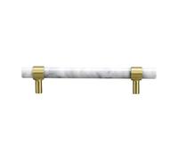 Baoblaze Maniglie per mobili in marmo, maniglie per mobili, robuste ed eleganti per cassettiere per bagno, armadi, credenze da cucina, 35x170mm Bianco