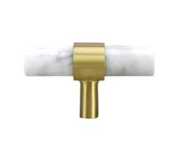 Baoblaze Maniglie per mobili in marmo, maniglie per mobili, robuste ed eleganti per cassettiere per bagno, armadi, credenze da cucina, 35x60mm Bianco