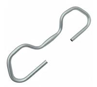 Baoblaze Manubrio per Profilo Elegante in Alluminio Manopole Curve Ergonomiche Superficie Liscia Brillante Senza Giunzioni Tubo Vuoto Stabile Adatto per, Argento Sabbiato, AL-1150