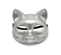 Baoblaze Maschera Gatto Mezza Maschera Costume Travestimento Accessorio Caratterizzazione Plastica con Fori Naso E Vestibilità Comoda Adatta per Spettacoli