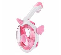 Baoblaze Maschera Snorkeling Bambini Goggles Snorkel Visiera Subacquea Occhialini Tuba Silicone con Tubo Staccabile E a Secco Adatta per Piscina Mare Vacanze, Pink