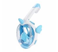Baoblaze Maschera Snorkeling Bambini Goggles Snorkel Visiera Subacquea Occhialini Tuba Silicone con Tubo Staccabile E a Secco Adatta per Piscina Mare Vacanze, Light Blue