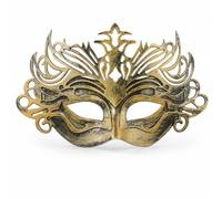 Baoblaze Maschera Uomo Mascherina Mezza Faccia Visiera Copertura Occhi con Lacci Regolabili in Plastica Stili Retro Lupo Corona