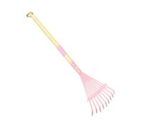 Baoblaze Mini attrezzo da Giardino Portatile, Compatto e Staccabile, con Manico in Legno, Giocattolo da Giardinaggio, Giocattolo da Spiaggia e da Campo di Neve, Rastrello per Foglie