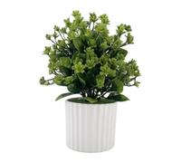 Baoblaze Mini pianta artificiale in vaso, verde realistico, piccola pianta interni con vaso per balcone, bagno, tavolo, casa