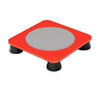 Baoblaze Mini Quadrato Compatto con Piedini Ammortizzanti Salvaspazio Piattaforma Elastica da Interno per Angolo Palestra Domestico, Rosso