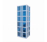 Baoblaze Modello Edificio in Modello Architettura Maquette Struttura Miniatura Scena Cittadina per Composizioni in Miniatura E Layout di Città Adatto a, style to 3