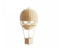 Baoblaze Mongolfiera in Rattan Artigianale | Design Leggero e Traforato, Stile Boho, per Cameretta, Studio Fotografico, Neonati