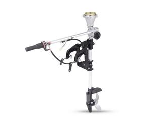 Baoblaze Motore Fuoribordo Staffa Manico di Controllo Aderente Supporto con Bloccaggio Scorrimento Verticale Alloggiamento a Due Pale per