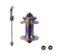 Baoblaze Mozzo Bici Mozzo Bicicletta Mozzo Anteriore Mozzo Ruota con Cuscinetti Riduce Attrito Corpo in Lega di Alluminio per Spaziatura 100 Cm Compatibile con, Multicolore, 36 Fori