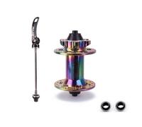 Baoblaze Mozzo Bici Mozzo Bicicletta Mozzo Anteriore Mozzo Ruota con Cuscinetti Riduce Attrito Corpo in Lega di Alluminio per Spaziatura 100 Cm Compatibile con, Multicolore, 32 Fori