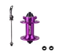 Baoblaze Mozzo Bici Mozzo Bicicletta Mozzo Anteriore Mozzo Ruota con Cuscinetti Riduce Attrito Corpo in Lega di Alluminio per Spaziatura 100 Cm Compatibile con, Viola, 36 Fori